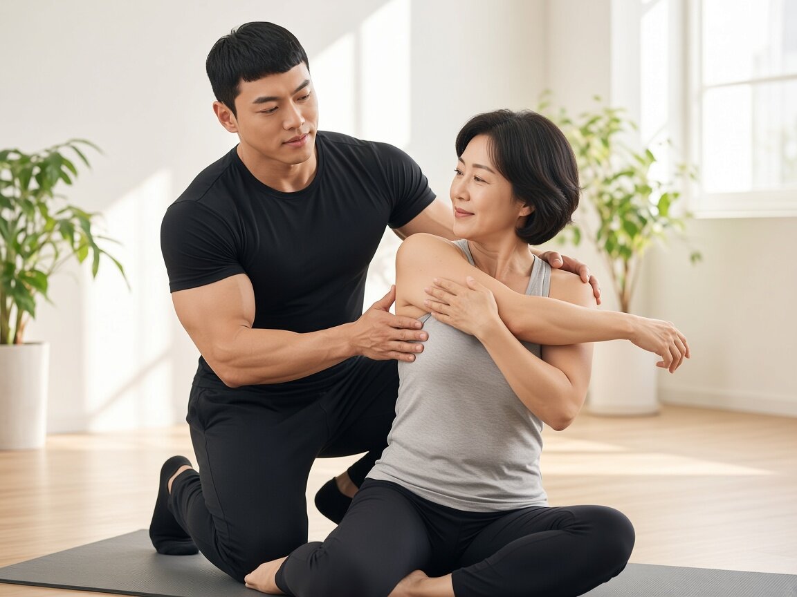 트레이너가 돕는 스트레칭